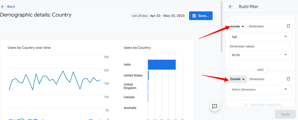 Adding Filters in Google Analytics 4 Reports